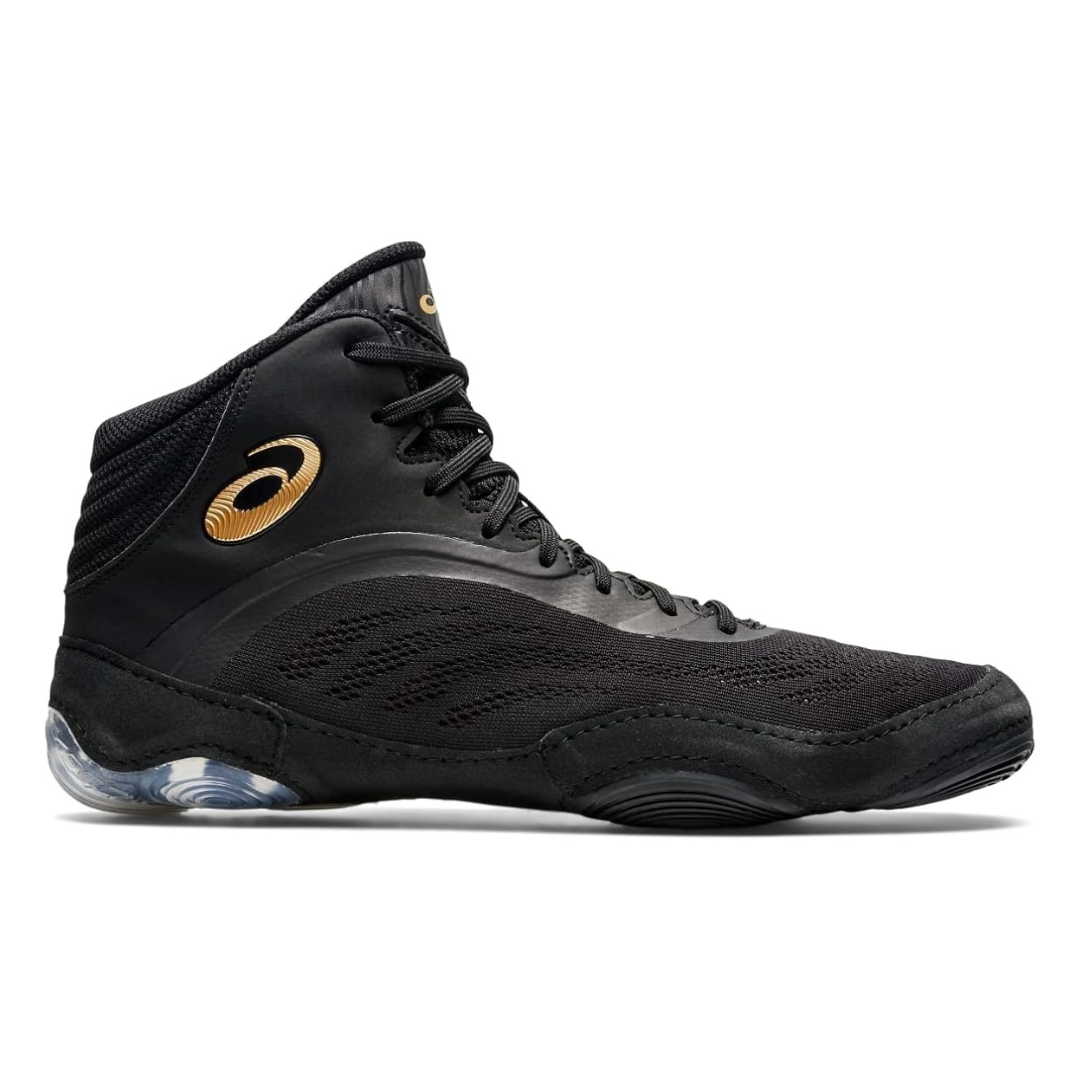 SPLIT ELITE アシックス ブラック　ゴールド ASICS Split Elite Wrestling Shoes Black Gold – Lightweight Split