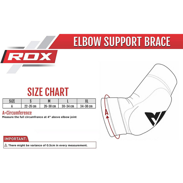 RDX PADDED ELBOW SLEEVE PADS FOR MUAY THAI & MMA WORKOUTS