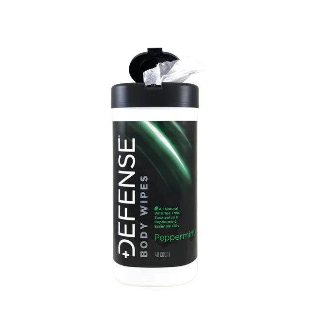 DEFENSE BODY WIPES - PEPPERMINT SCENT