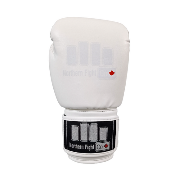 NORTH FIGHT CO. ECONOMY MUAY THAI BOXING GLOVES - WHITE