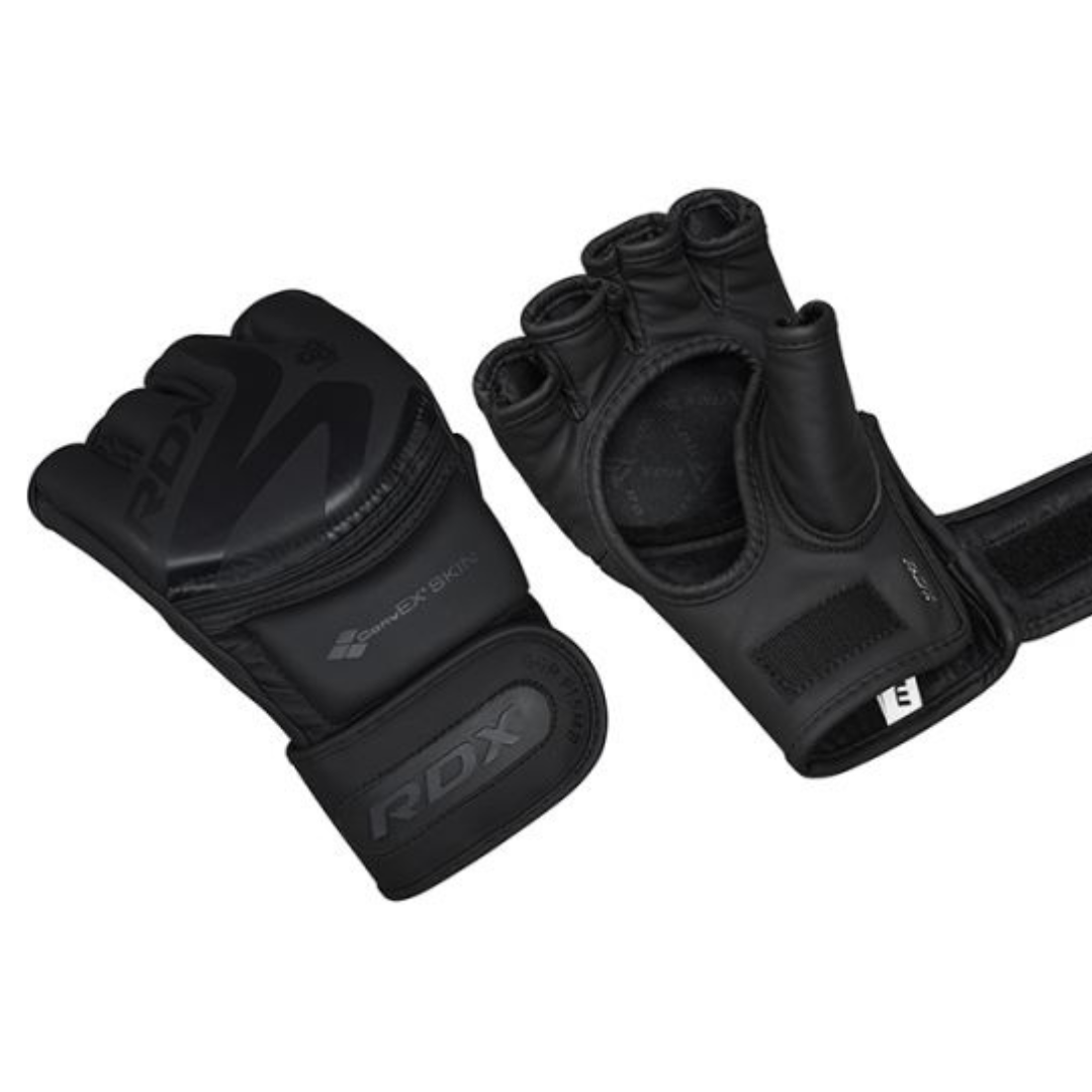 RDX T15 Large Black Leather X Noir MMA Sparring Gloves
