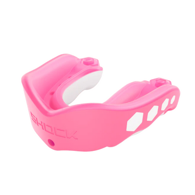 SHOCK DOCTOR GEL MAX PINK BUBBLE GUM FLAVOR FUSION MOUTHGUARD