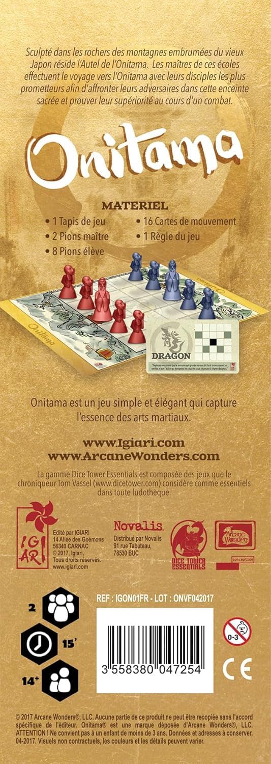 ARCANE WONDERS ONITAMA STRATEGY GAME, STANDARD