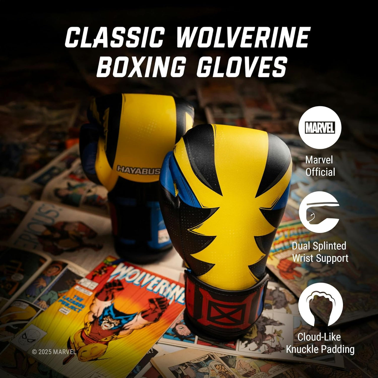 HAYABUSA CLASSIC WOLVERINE BOXING GLOVES