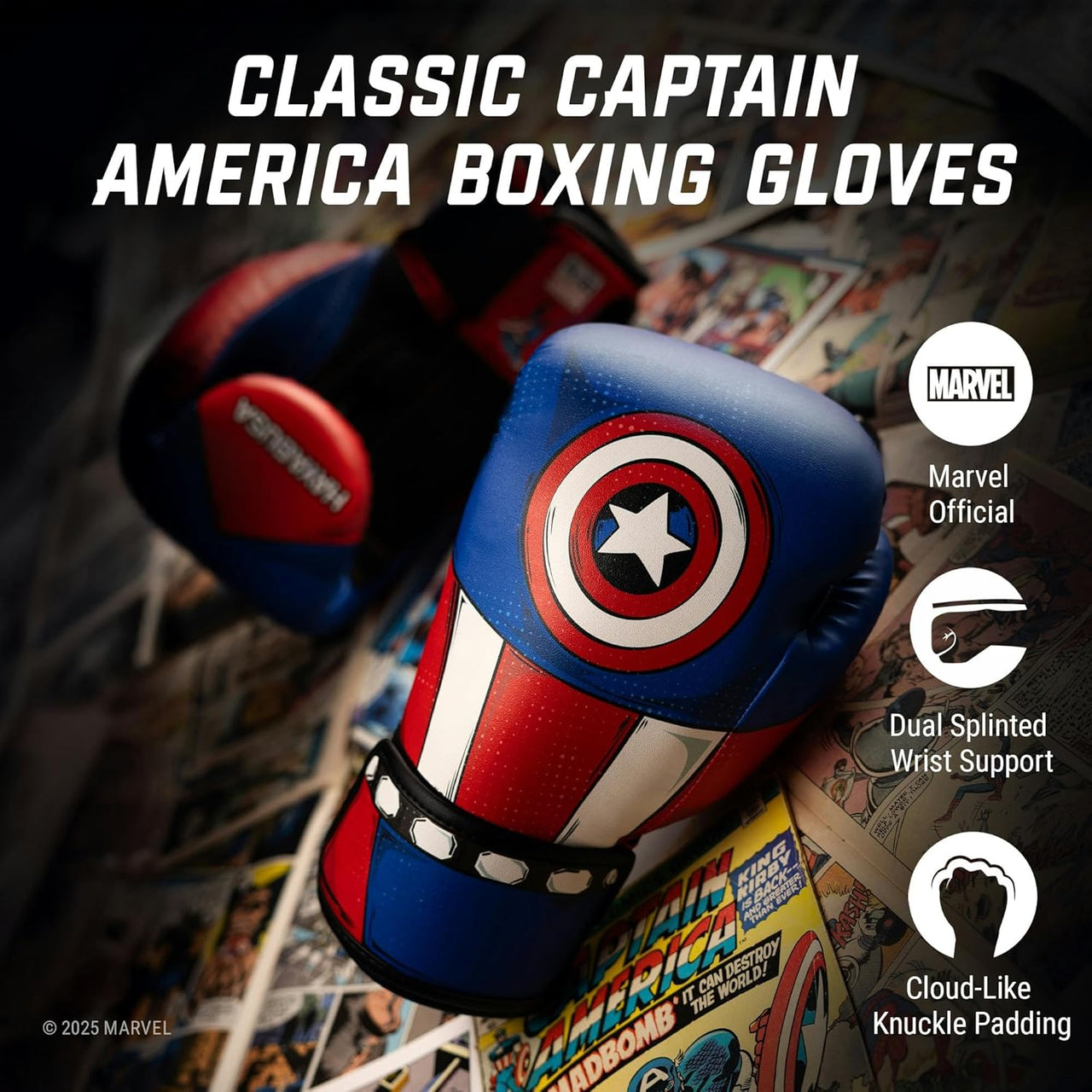 HAYABUSA CLASSIC CAPTAIN AMERICA BOXING GLOVES