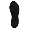 Black sole of a shoe with Adidas logo on a white background