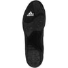 Black Adidas shoe sole on a white background