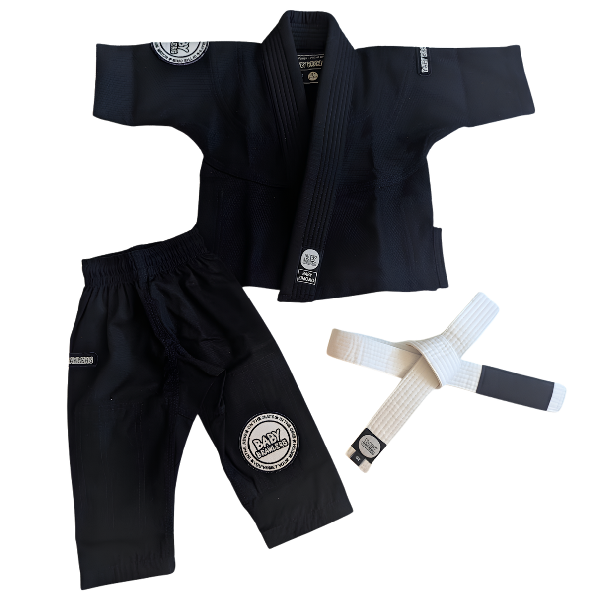 BABY BRAWLERS BJJ GI - BLACK (KIDS)