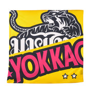 Yokkao brand logo with a tiger design on a yellow background