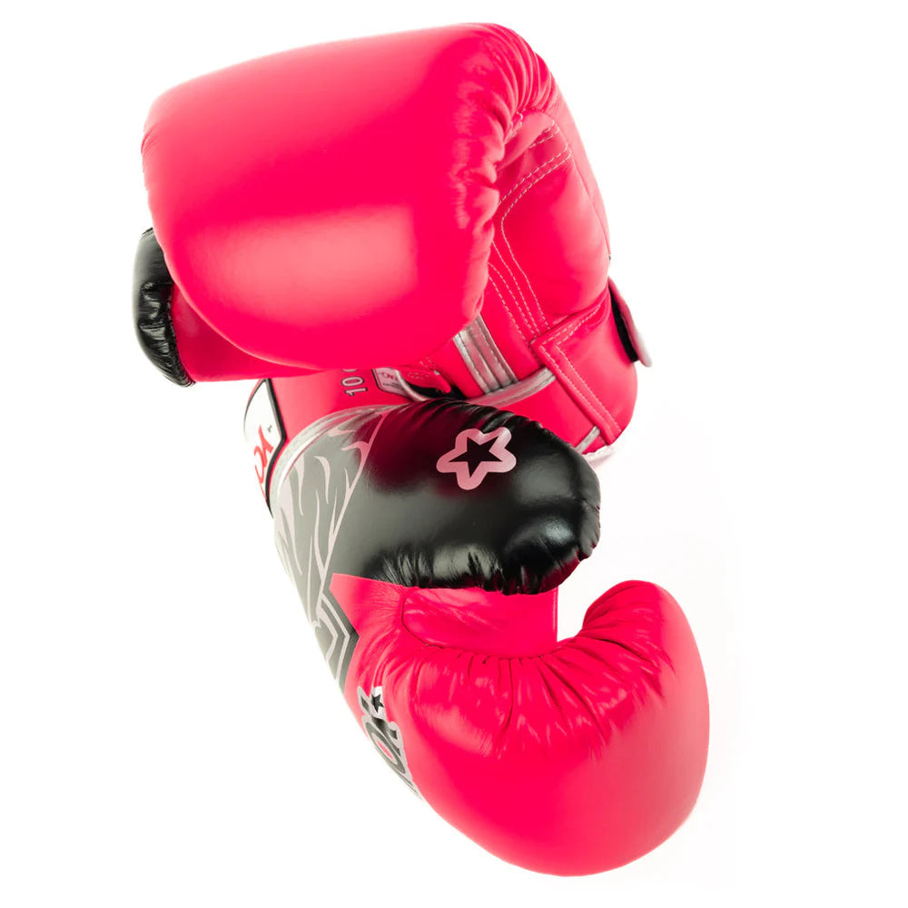 Silver YOKKAO boxing gloves for Muay Thai training and sparring