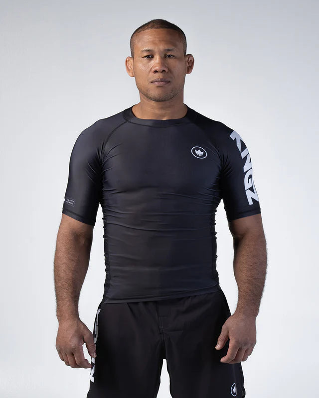 KINGZ KORE V2 SHORT SLEEVE BLACK RASHGUARD