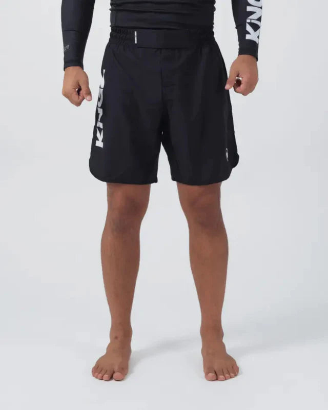 KINGZ KORE V2 GRAPPLING BJJ BLACK SHORTS