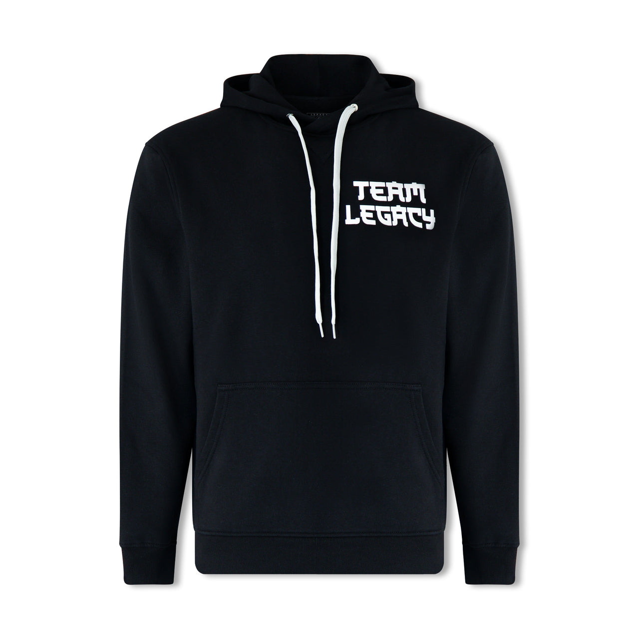 Legacy Elements Hoodie in black – minimalist martial arts hoodie inspired by the four elements and airbender-style movement