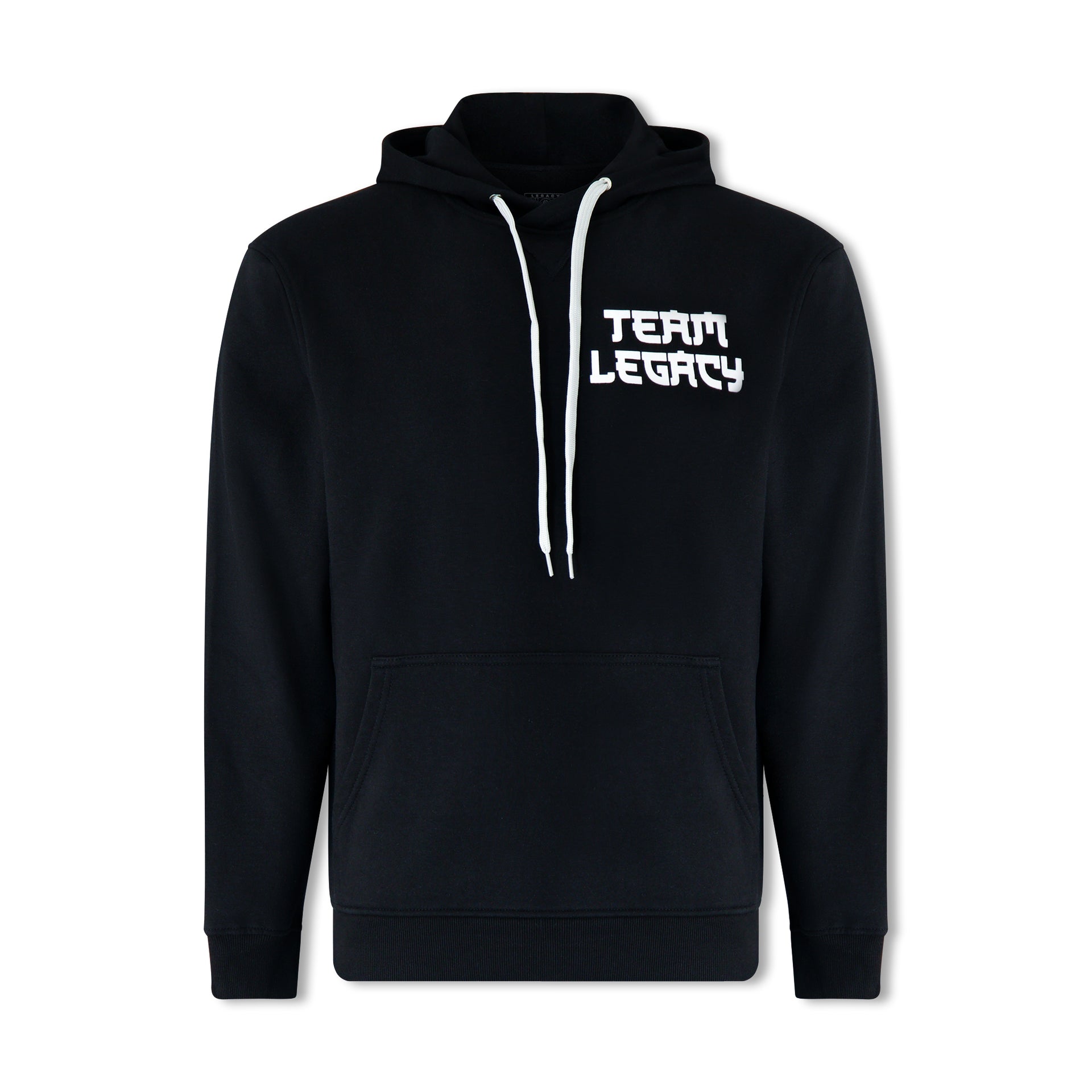 Legacy Elements Hoodie in black – minimalist martial arts hoodie inspired by the four elements and airbender-style movement