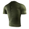 Green athletic shirt with 'Hayabusa' branding on the back against a white background