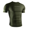 Green athletic shirt with 'Hayabusa' branding on a white background
