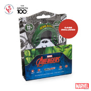 Marvel Avengers mouthguard packaging with visible branding and product details.