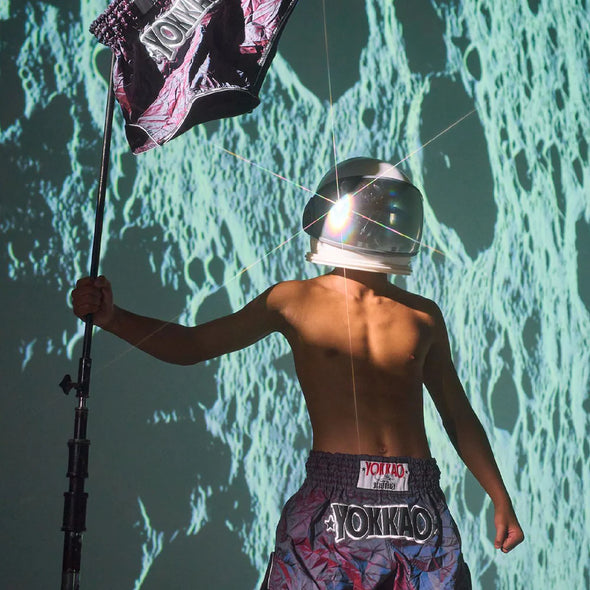 YOKKAO |  Lunar Muay Thai Shorts - Iridescent Blue Gray