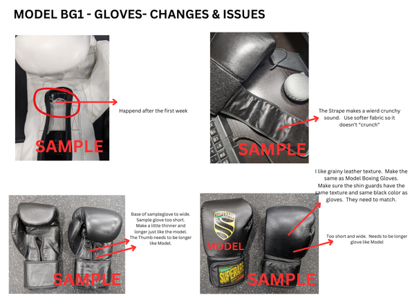 MODEL #BG1 | LEATHER BOXING GLOVES