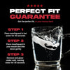 SafeJawz Extro Series self-fit mouthguard in white & black with bold design
