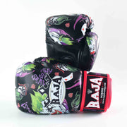 raja fancy joker boxing gloves with joker design for muay thai and boxing training