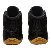 ASICS Matflex 7 Wrestling Shoes in black with mesh upper and rubber outsole, designed for grip and performance on the mat