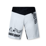 Bold and Cunning Legacy Fight Shorts featuring durable, moisture-wicking fabric and a flexible design for optimal performance in martial arts training and competition for BJJ, grappling, and   MMA.