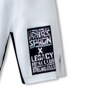Bold and Cunning Legacy Fight Shorts featuring durable, moisture-wicking fabric and a flexible design for optimal performance in martial arts training and competition for BJJ, grappling, and   MMA.