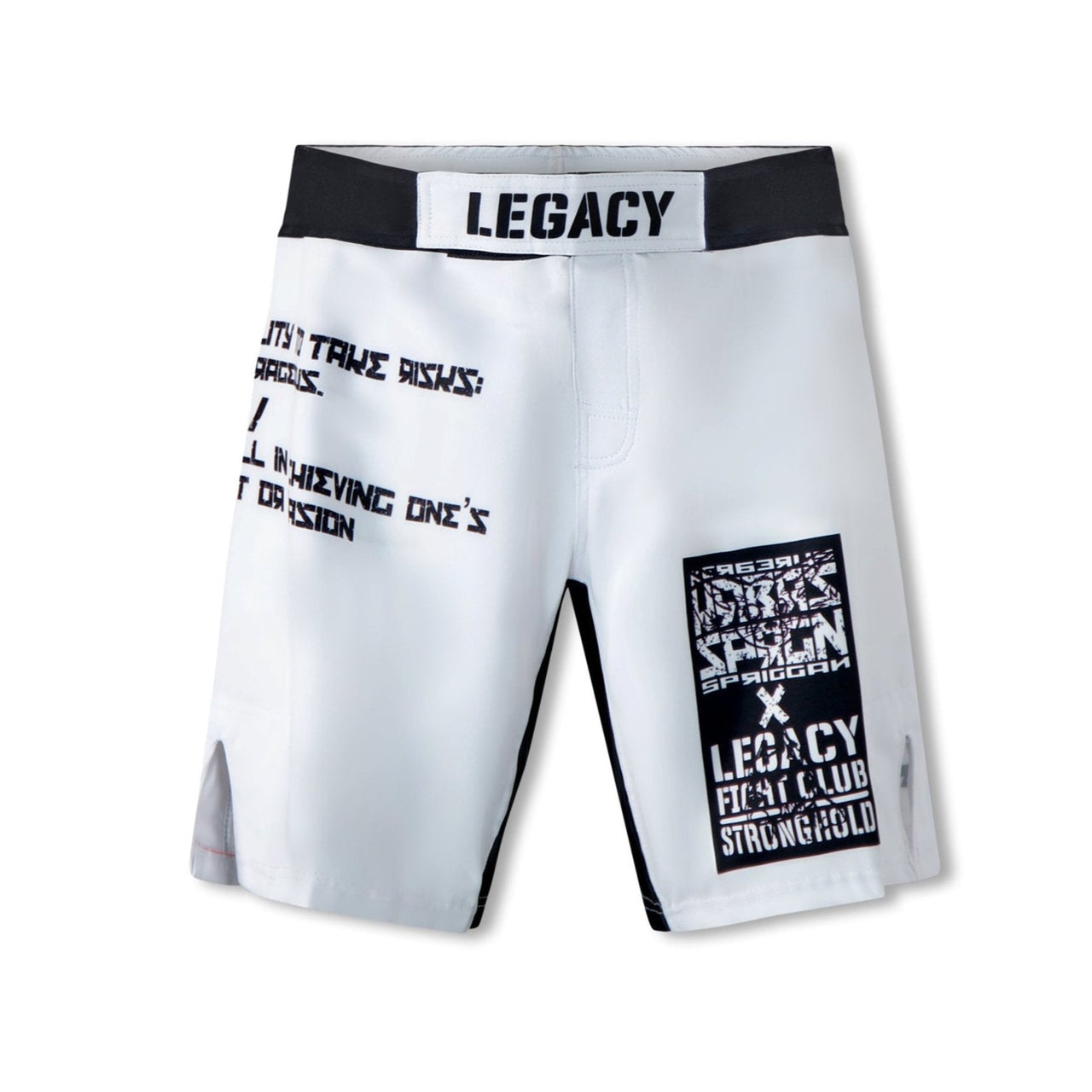 Bold and Cunning Legacy Fight Shorts featuring durable, moisture-wicking fabric and a flexible design for optimal performance in martial arts training and competition for BJJ, grappling, and   MMA.
