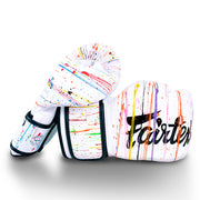 Fairtex painter boxing gloves bgv14pt with unique brushstroke design, ideal for muay thai and boxing training, premium quality gloves for fighters and athletes
