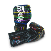 Fairtex painter boxing gloves bgv14pt with unique brushstroke design, ideal for muay thai and boxing training, premium quality gloves for fighters and athletes