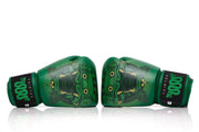 Fairtex resurrection boxing gloves bgv premium in black and gold, handcrafted muay thai gloves for training, pad work, sparring, built for performance and protection