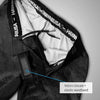 Close-up of Hayabusa athletic shorts with a velcro closure and elastic waistband.