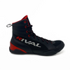 Rival RSX-Guerrero Deluxe boxing boots with mid-top design, breathable mesh sides, and durable rubber outsole for optimal traction in the ring.