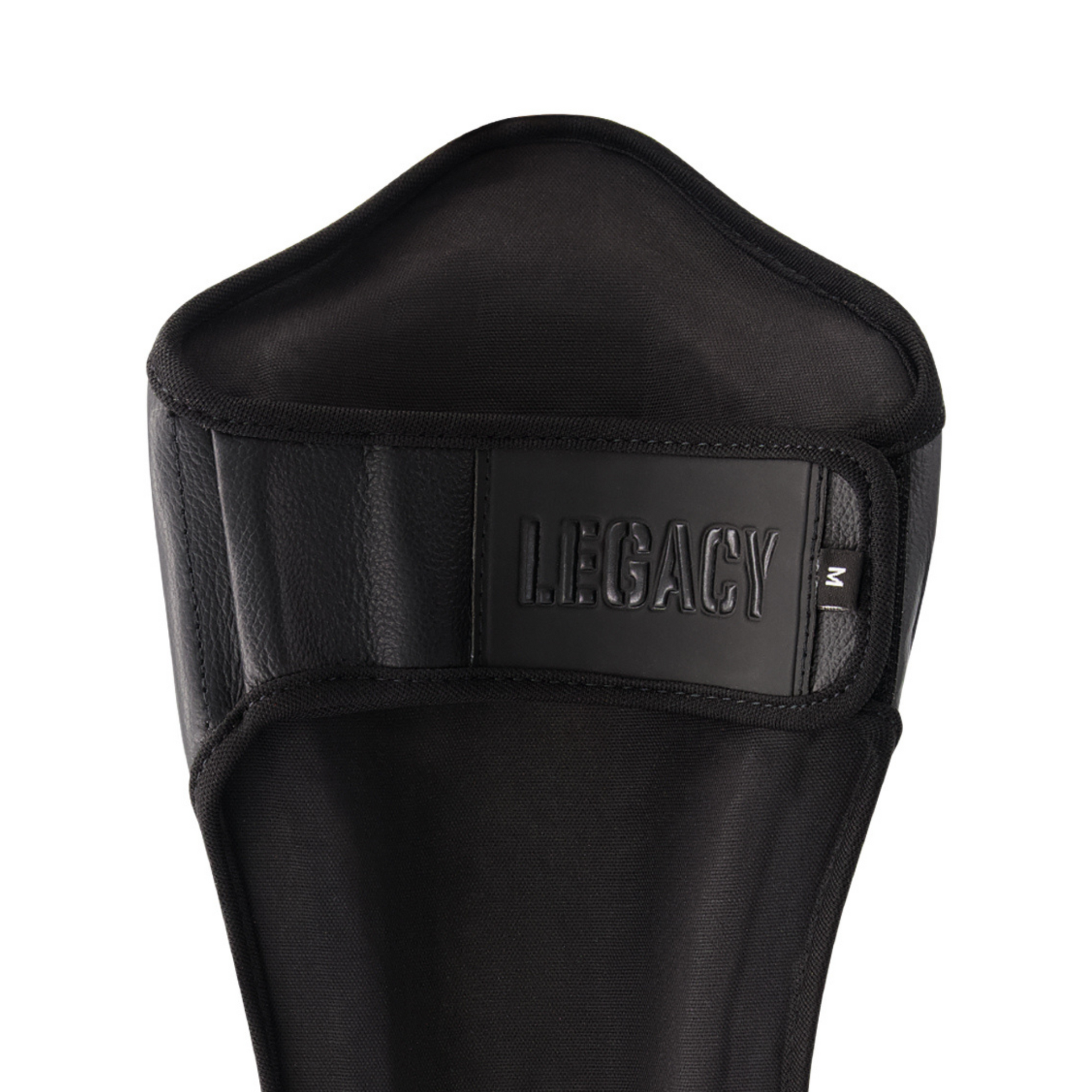 Legacy Golden Frank Leather Shin Guards featuring premium genuine leather construction, high-density foam padding, and a striking golden design for martial arts training.