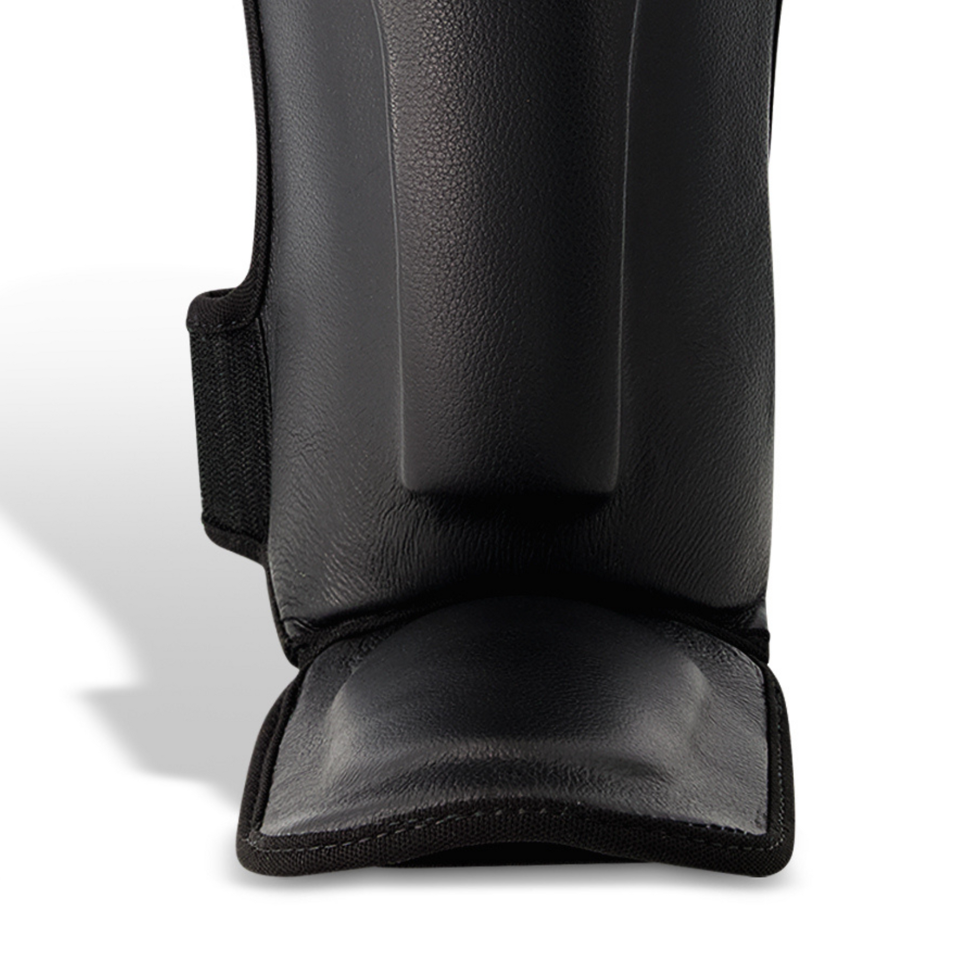 Legacy Golden Frank Leather Shin Guards featuring premium genuine leather construction, high-density foam padding, and a striking golden design for martial arts training.