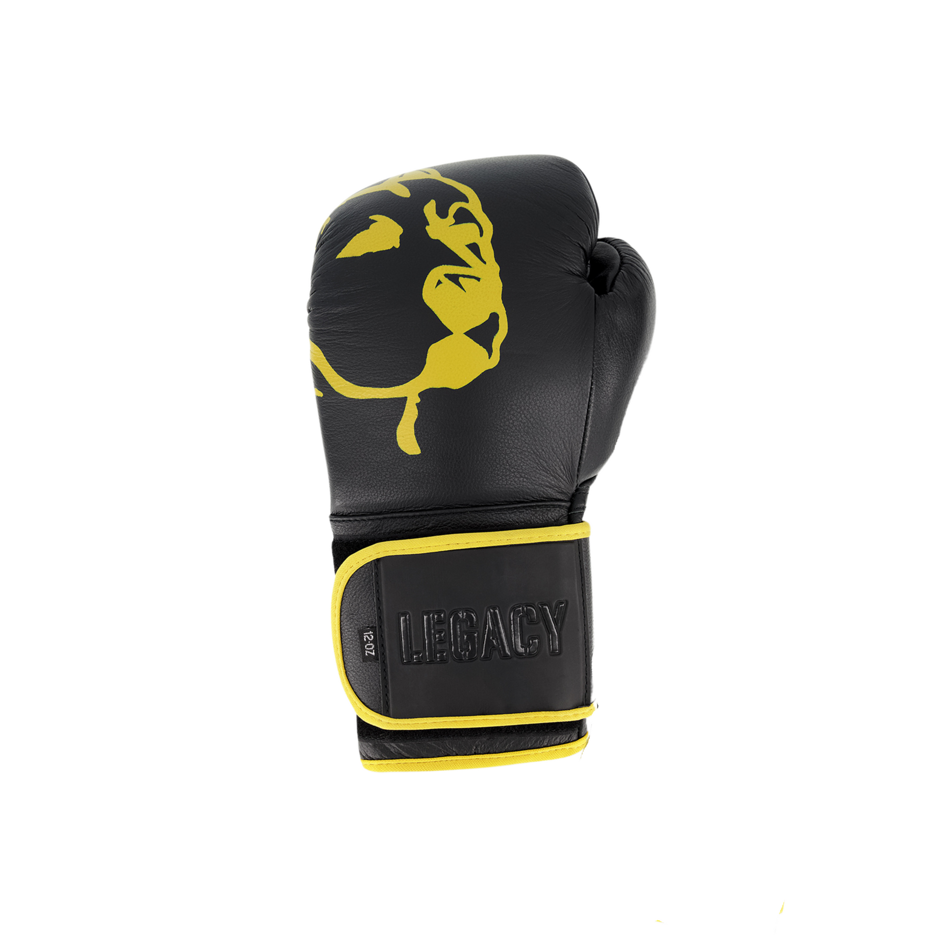 Legacy Golden Franks Boxing Gloves – Premium Leather Gloves with Gold Foil Design, Secure Wrist Support, and Multi-Layer Foam Padding for Boxing, Muay Thai, and Fitness Training