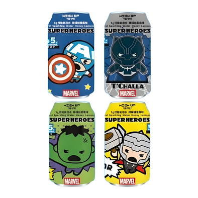HIGH UP - MARVEL AVENGERS SUPER HEROES SPARKLING WATER HONEY LEMONADE 330 ML - BEVERAGE/DRINK