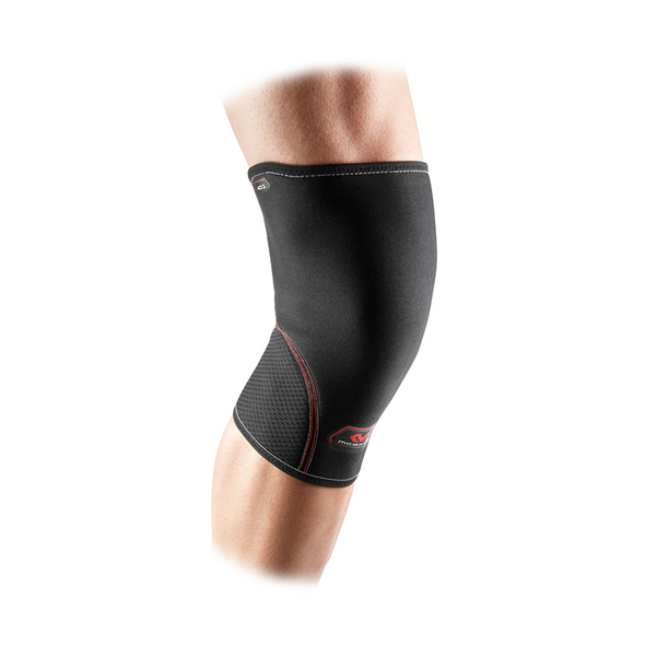 McDavid knee sleeve providing lightweight compression and support for minor knee pain and injury prevention