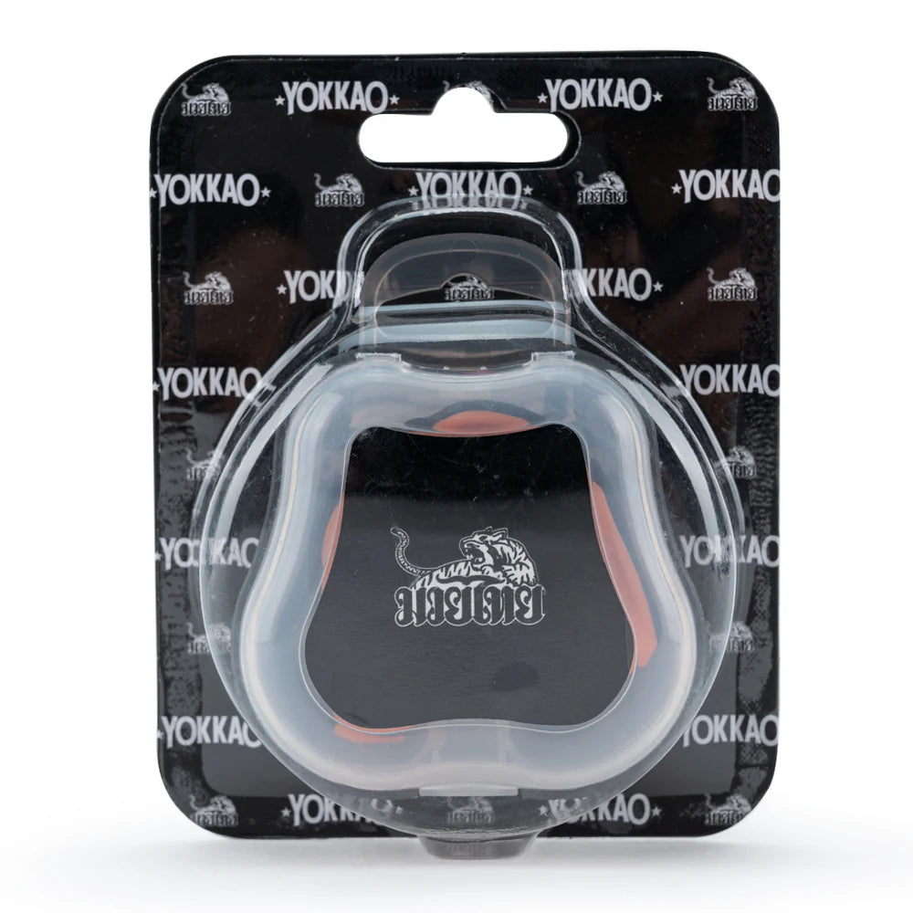 Black and red product in clear plastic packaging with YOKKAO branding on a black background.
