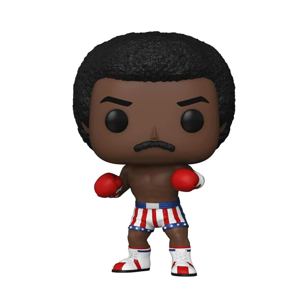 Funko Pop! vinyl figure of a boxer with red boxing gloves and American flag trunks on a white background