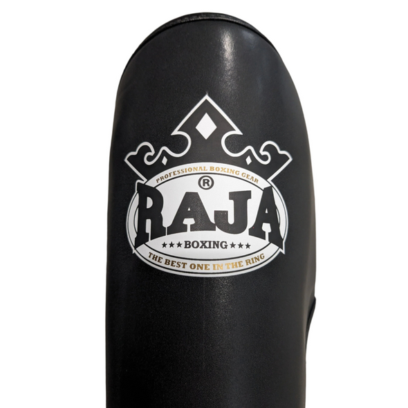 Raja Classic Standard Shin Guards RSG-1 for Muay Thai and kickboxing training, featuring durable construction and full shin protection.