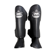 Raja Classic Standard Shin Guards RSG-1 for Muay Thai and kickboxing training, featuring durable construction and full shin protection.