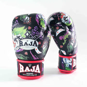 raja fancy joker boxing gloves with joker design for muay thai and boxing training