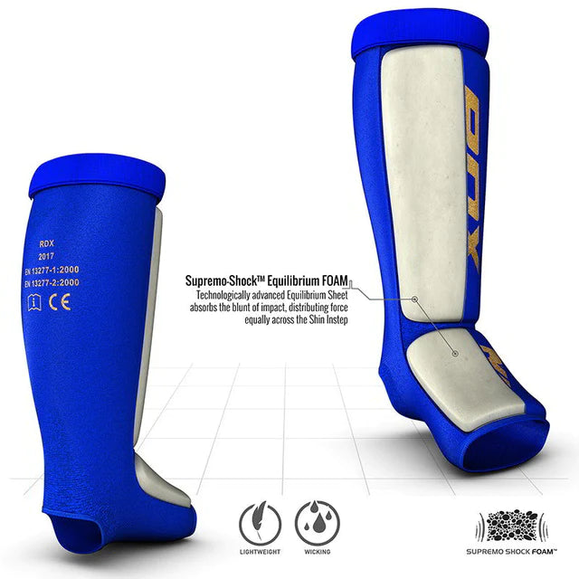 rdx gel padded sock shin guards for muay thai mma kickboxing lightweight supreme shock absorption with secure fit