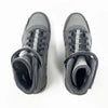 Pair of gray high-top sneakers on a white background