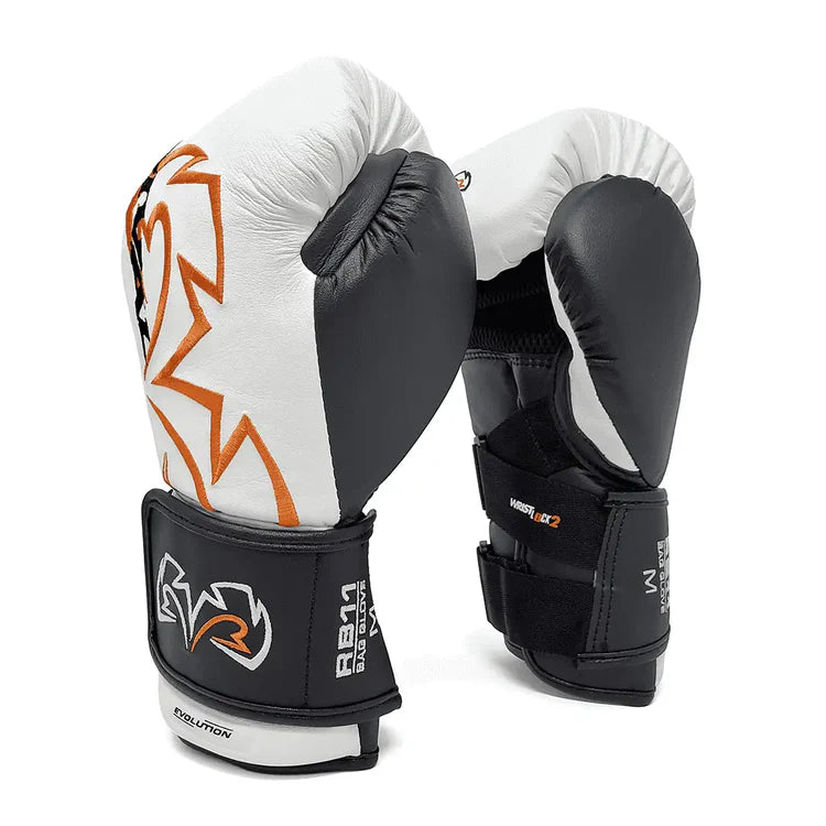Rival RB11 Evolution Boxing Bag Gloves – Durable Leather Training Gloves with Ergonomic Fit and Wrist Support