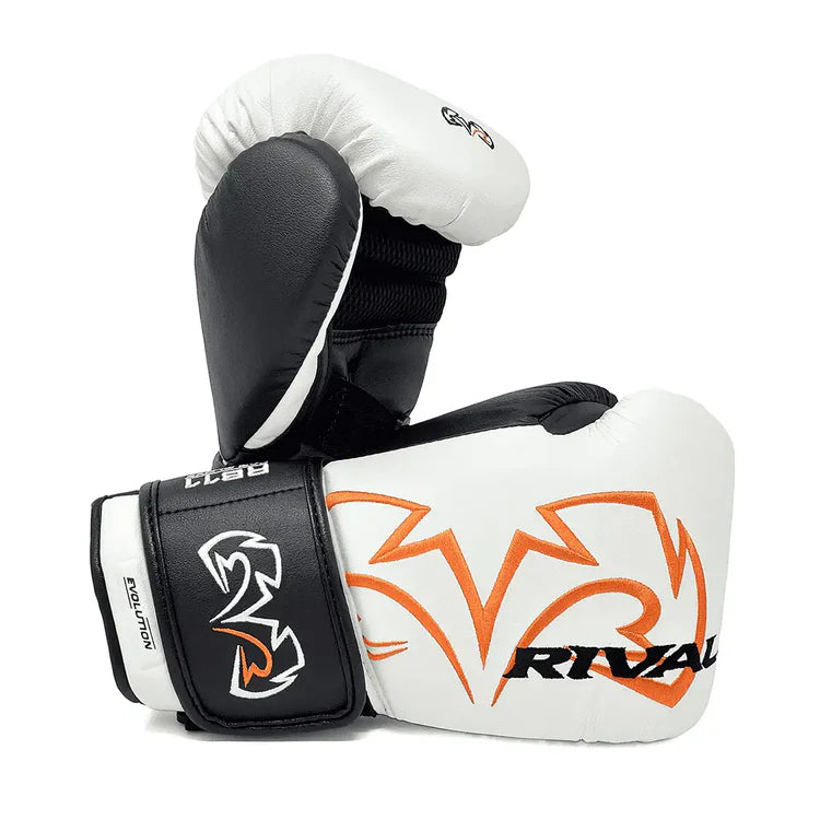 Rival RB11 Evolution Boxing Bag Gloves – Durable Leather Training Gloves with Ergonomic Fit and Wrist Support