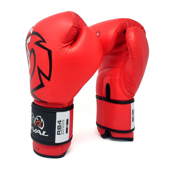 Rival RB4 Aero Bag Gloves – Lightweight synthetic boxing gloves with multi-layered foam padding, ideal for beginners and fitness training.