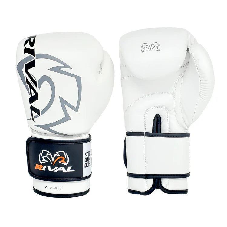 Rival RB4 Aero Bag Gloves – Lightweight synthetic boxing gloves with multi-layered foam padding, ideal for beginners and fitness training.